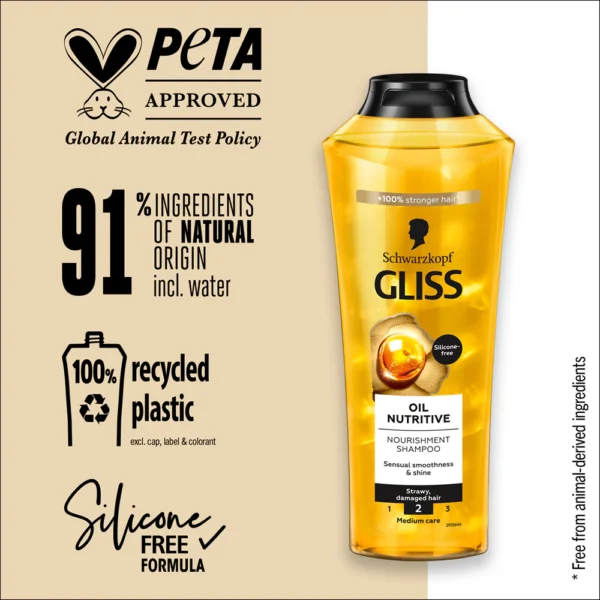 Shampoo Schwarzkopf GLISS Oil Nutritive - Image 4
