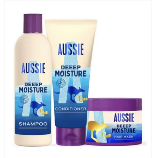 Kit shampoo e condicionador Aussie Deep Moisture + máscara capilar