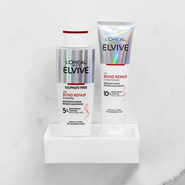 L'Oréal Paris Elvive Bond Repair Shampoo + Condicionador para cabelos danificados - Imagem 6