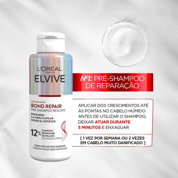 L'Oréal Paris Elvive Bond Repair Tratamento pré-shampoo 200ml - Image 2