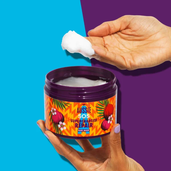 Aussie SOS Supercharged Repair Hair Mask  450 ml - Image 2