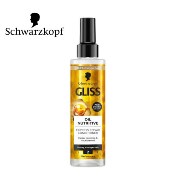 Schwarzkopf Gliss Hair Repair Oil Nutritive Condicionador spray para cabelos secos e danificados 200ml