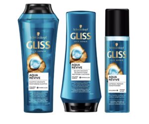 Kit Schwarzkopf Gliss Aqua Revive Shampoo + 2 produtos