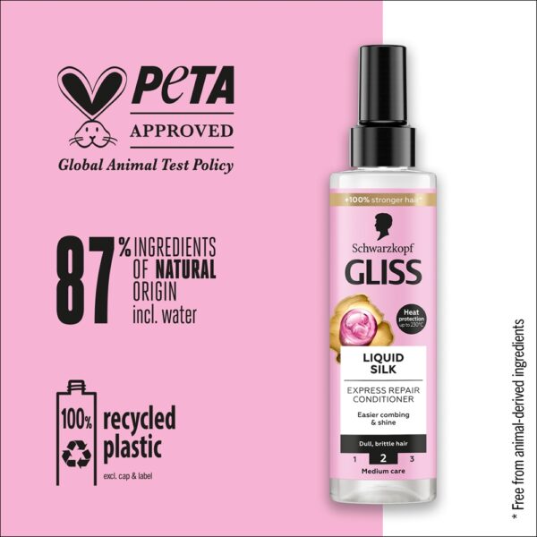 Schwarzkopf GLISS KUR Liquid Silk Express Repair Conditioner - Image 3