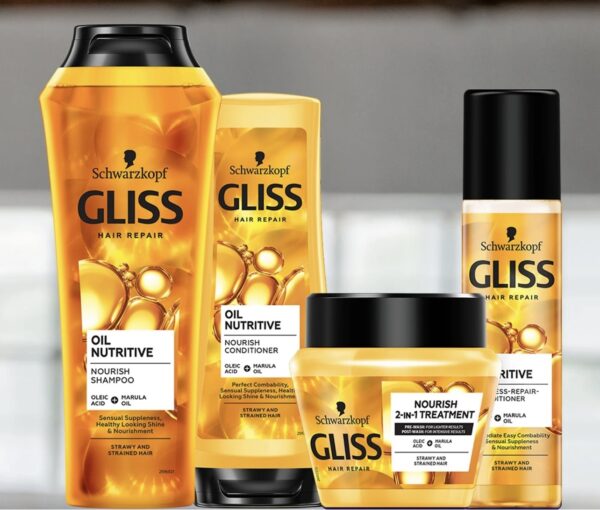 Kit Schwarzkopf Gliss Oil Nutritive Shampoo + Condicionador - Image 2