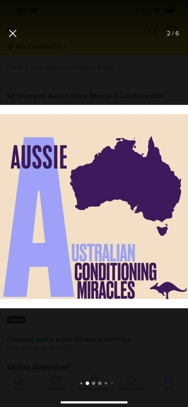 Kit Aussie SHINE 300ml Shampoo + Conditioner - - Imagem 2