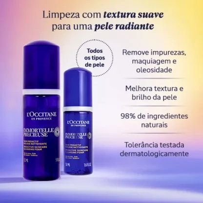 L'Occitane Immortelle Precious Cleansing Foam  50ml - Image 3