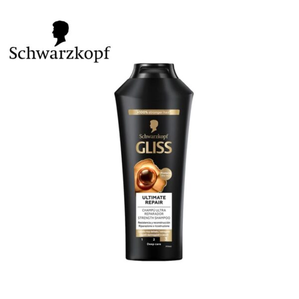 Schwarzkopf GLISS KUR Ultimate Repair Shampoo, 250 ml Para maior força e brilho