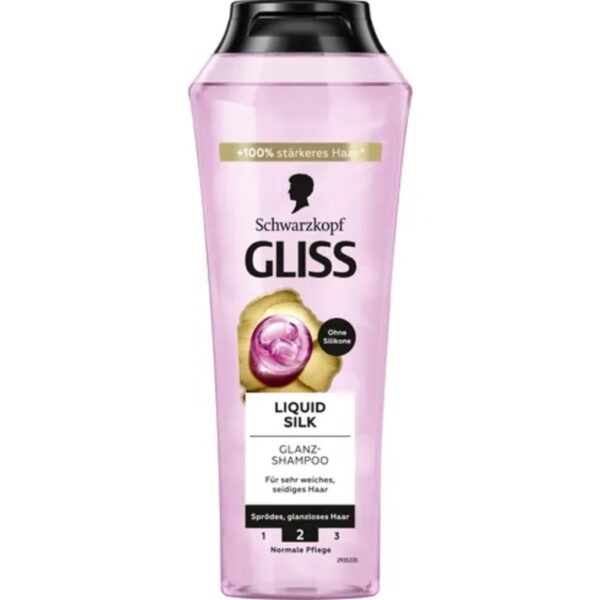 Schwarzkopf GLISS KUR Liquid Silk Shampoo, 250 ml Para cabelos macios e sedosos