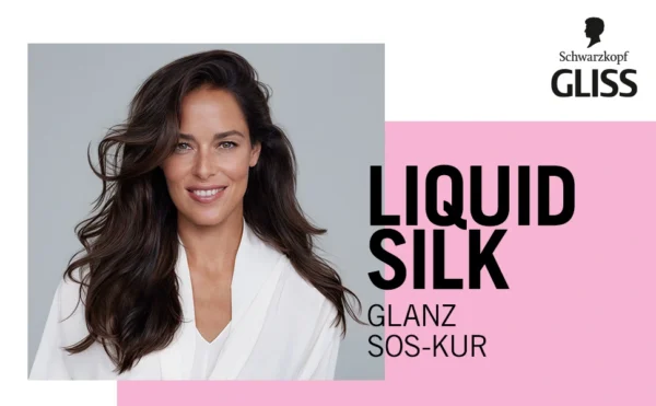 Schwarzkopf GLISS Máscara SOS de Brilho de Seda Líquida, 15 ml Máscara capilar para cabelos mais suaves - Image 4