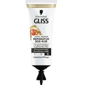 Schwarzkopf GLISS Máscara SOS de Reparação Total, 15 ml Máscara capilar com queratina líquida