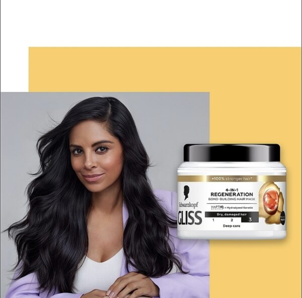 Schwarzkopf Gliss 4-In-1 Regeneration Bond-Building Hair Mask 400ml - Image 2