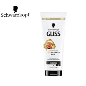 Schwarzkopf Gliss 1-Minuto Express Total Repair, 200 ml Para cabelos brilhantes e bonitos