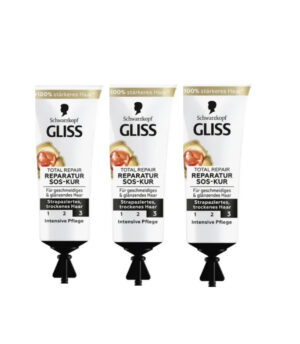 Kit 3 Ampola Schwarzkopf Gliss SOS Total Repair