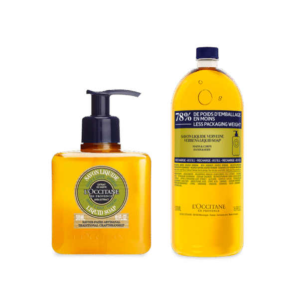 L'occitane®  Duo Sabonete Líquido Karité Verbena 300 ml + Refil 500 ml