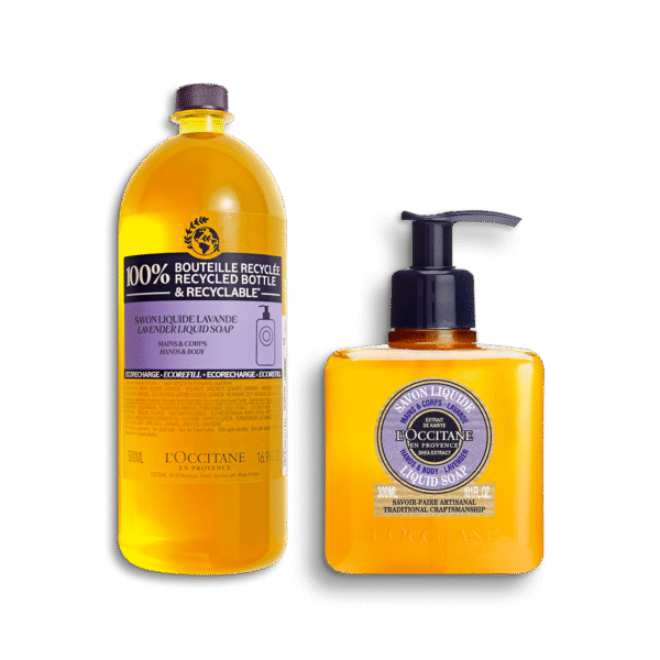 L'occitane®  Duo Sabonete Líquido Lavanda 300ml + Refil 500 ml