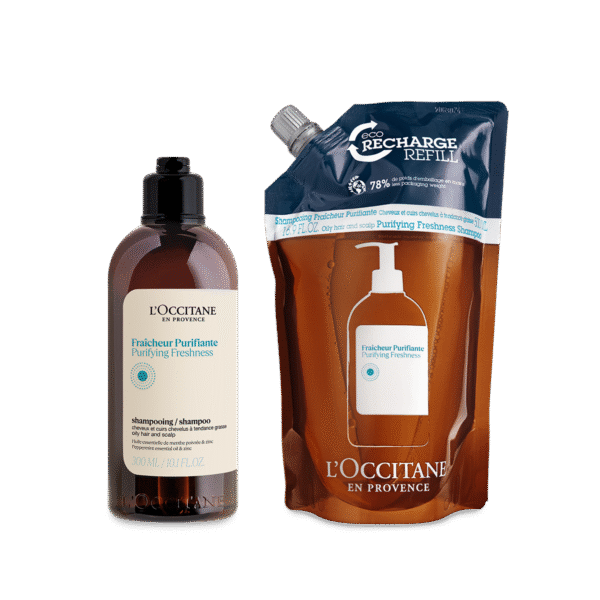 L'occitane®️ Duo Shampoo  Pura Frescura 300ml e Recarga 500ml