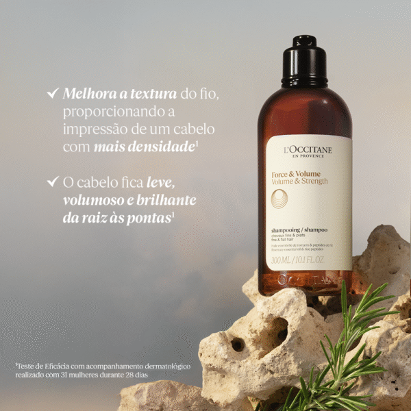 L’Occitane Shampoo Força & Volume Aromacologia 300ml - Imagem 3