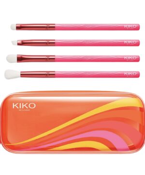 Flares Of Fluo  Kit – 4 Pincéis para Olhos + Pochete Kiko Milano
